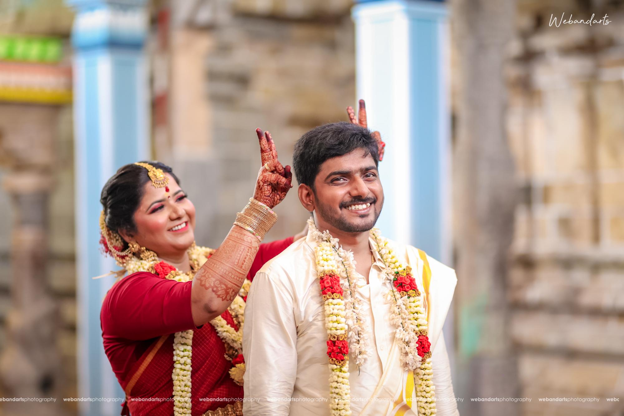Candid wedding moments captured in Thirukadaiyur by Pondicherry photographers